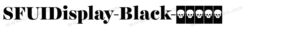SFUIDisplay-Black字体转换