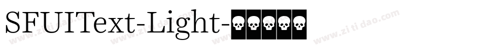 SFUIText-Light字体转换