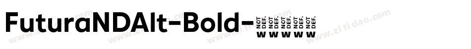 FuturaNDAlt-Bold字体转换