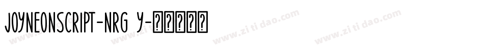 JoyNeonScript-nRg7Y字体转换