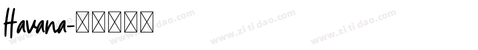Havana字体转换