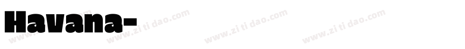 Havana字体转换