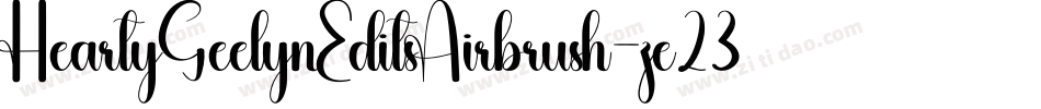 HeartyGeelynEditsAirbrush-ze23字体转换