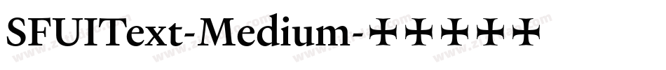 SFUIText-Medium字体转换