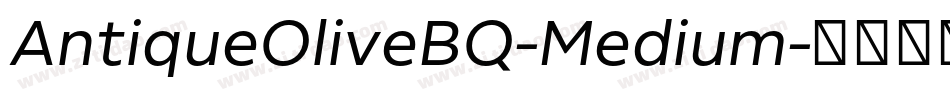 AntiqueOliveBQ-Medium字体转换