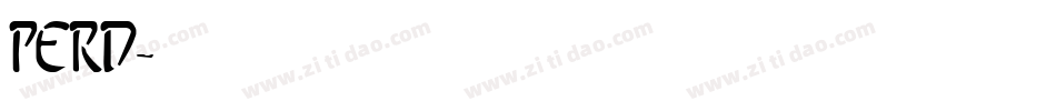 perd字体转换