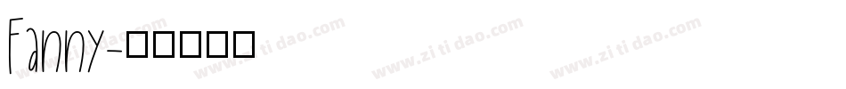 Fanny字体转换