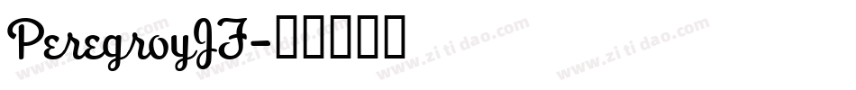 PeregroyJF字体转换