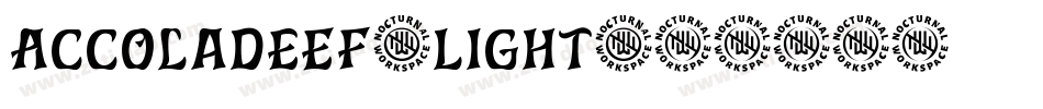 AccoladeEF-Light字体转换