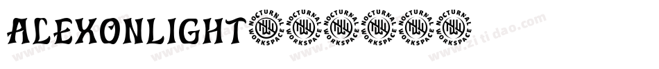 AlexonLight字体转换
