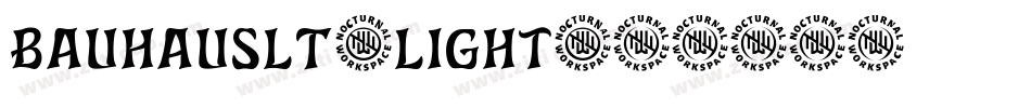 BauhausLT-Light字体转换