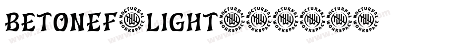 BetonEF-Light字体转换 BetonEF-Light字体转换