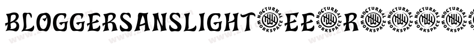 BloggersansLight-Ee8r字体转换
