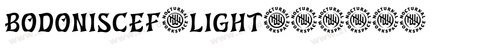 BodoniSCEF-Light字体转换