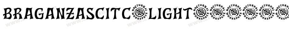 BraganzaSCITC-Light字体转换