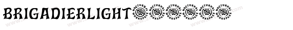 BrigadierLight字体转换