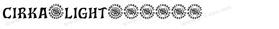 Cirka-Light字体转换