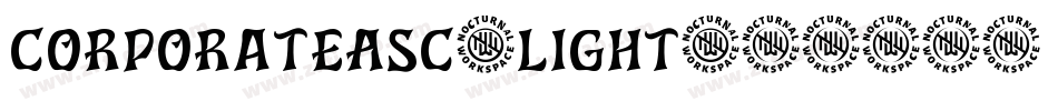 CorporateASC-Light字体转换