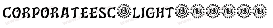 CorporateESC-Light字体转换