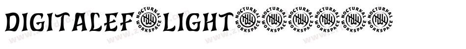 DigitalEF-Light字体转换