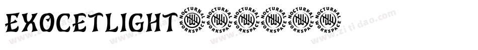 ExocetLight字体转换