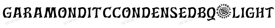 GaramondITCCondensedBQ-Light字体转换