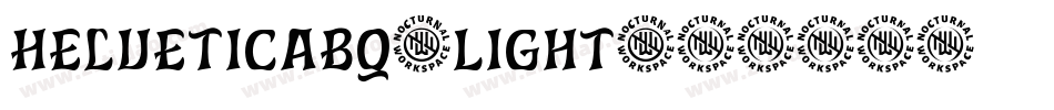 HelveticaBQ-Light字体转换