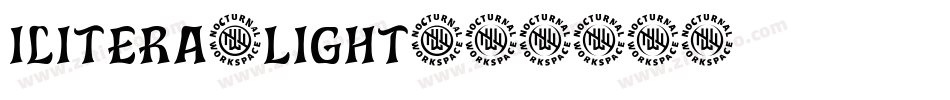 Ilitera-Light字体转换