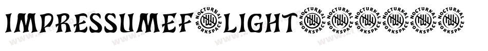 ImpressumEF-Light字体转换