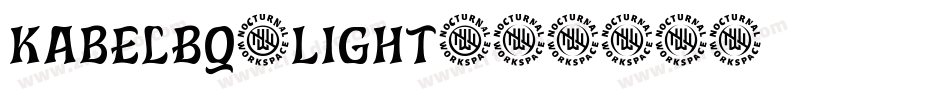 KabelBQ-Light字体转换