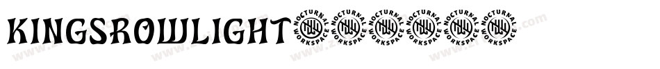 KingsrowLight字体转换