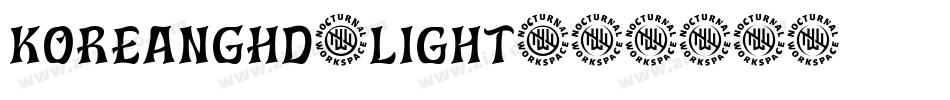 KoreanGHD-Light字体转换