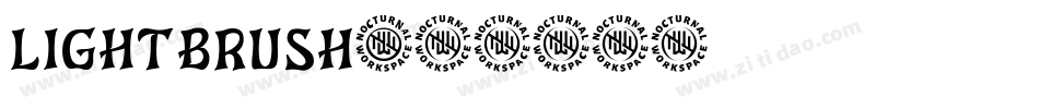 LIGHTBRUSH字体转换