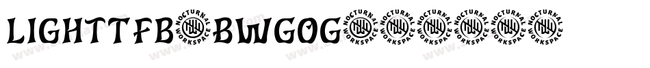 LightTfb-BWGoG字体转换