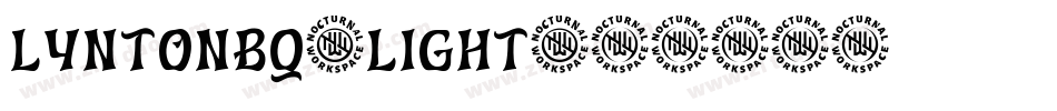 LyntonBQ-Light字体转换