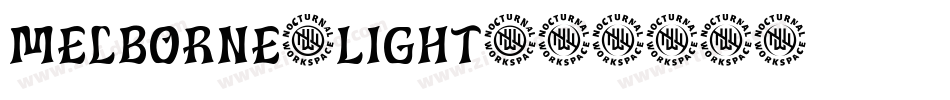 Melborne-Light字体转换