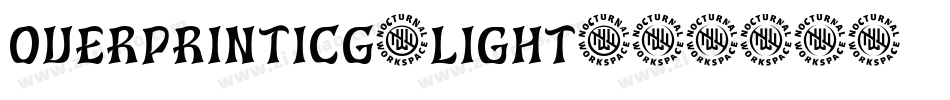 OverprintICG-Light字体转换