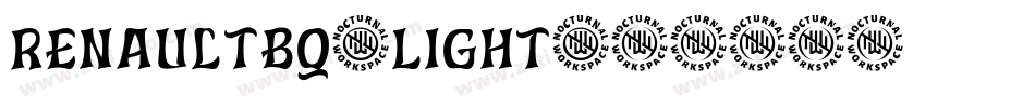 RenaultBQ-Light字体转换