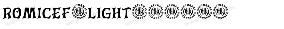 RomicEF-Light字体转换