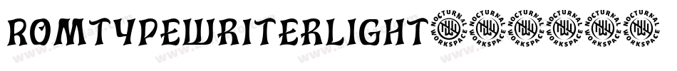 RomtypewriterLight字体转换
