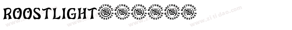 RoostLight字体转换
