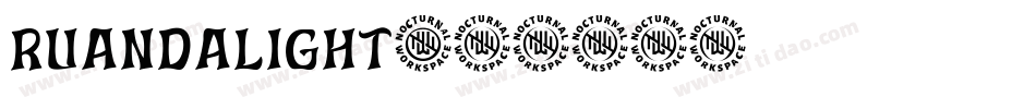 RuandaLight字体转换