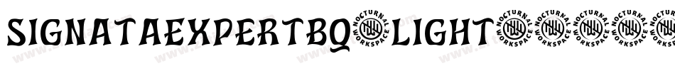 SignataExpertBQ-Light字体转换