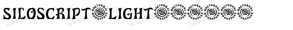 Siloscript-Light字体转换