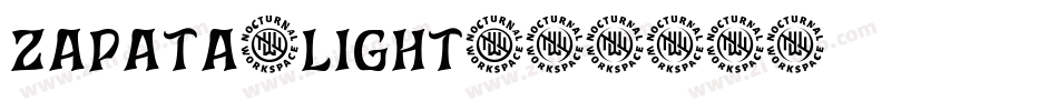 Zapata-Light字体转换