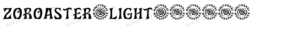 Zoroaster-Light字体转换
