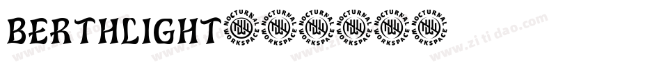 berthlight字体转换