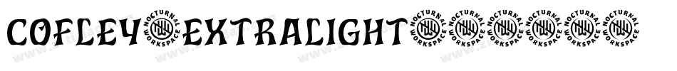 cofley-extralight字体转换