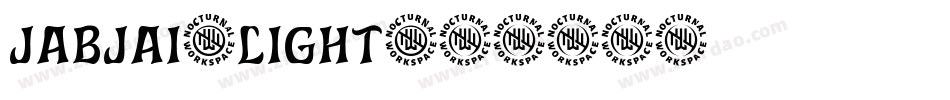 jabjai_light字体转换