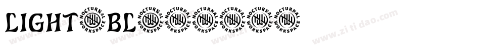 light_bl字体转换